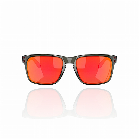Holbrook™ (Low Bridge Fit) Men's Sunglasses Prizm Ruby Lenses Grey Smoke Frame - Picture 2 of 6